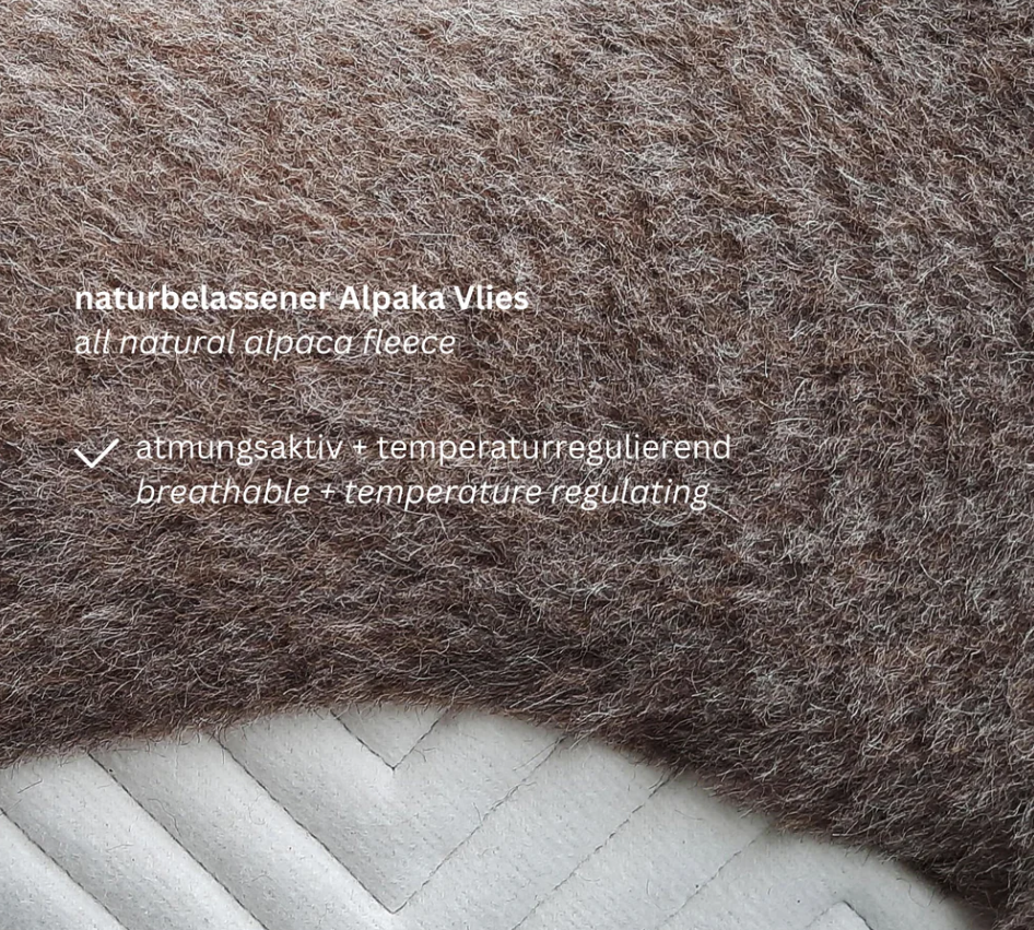 Springschabracke Alpakavlies