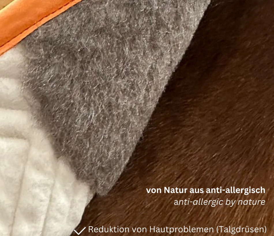 Springschabracke Alpakavlies